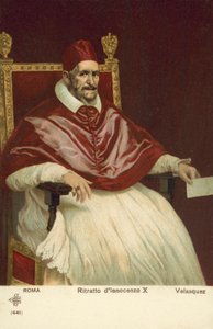 Portrait of Pope Innocent X by Diego Rodriguez de Silva y (after) Velazquez