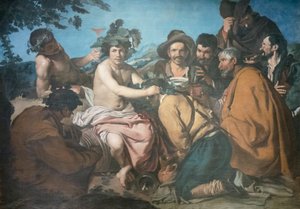 Triumph of Bacchus, aka The Drinkers (after Diego Velazquez) by Diego Rodriguez de Silva y (after) Velazquez