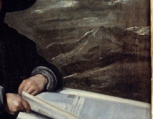 Portrait of the Jester Diego de Acedo (detail) by Diego Velázquez