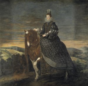 Equestrian Portrait of Margarita of Austria by Diego Velázquez
