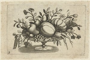 Fruits on a Plate by Dietrich Krüger (attributed to)