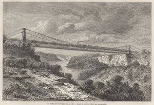 The Niagara Double Bridge by Dieudonne Auguste Lancelot