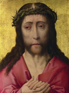 Christ of Sorrows Crowned with Thorns by Dirck Bouts