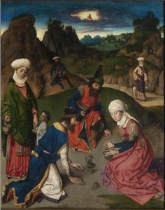 Polyptych of the Last Supper: The Gathering of the Manna by Dirck Bouts