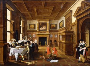 A Merry Company in an Interior