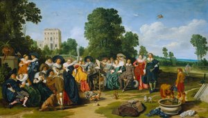 The Fête champêtre by Dirck Hals