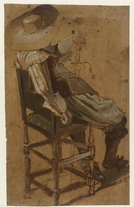 Seated Man with Sword