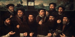 Group Portrait of the Amsterdam Shooting Corporation by Dirck Jacobsz
