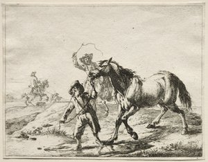 A Boy Taking a Horse to Drink