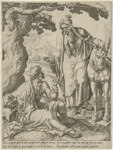 Invitation of the Prophet to the Man of God by Dirck Volckertsz. Coornhert (attributed to)