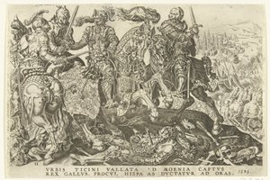 Capture of Francis I during the Battle of Pavia, 1525 by Dirck Volckertsz. Coornhert (possibly)