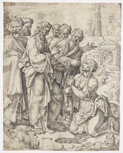 Christ and the Samaritan Woman by Dirck Volckertsz. Coornhert