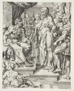 Christ Before Herod by Dirck Volckertsz. Coornhert