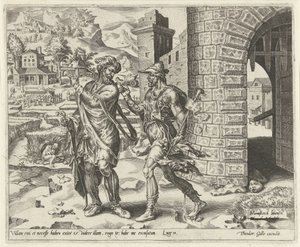 First Excuse: The New Field (Parable of a Wedding Feast) by Dirck Volckertsz. Coornhert
