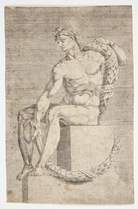 Nude from the Sistine Chapel by Dirck Volckertsz. Coornhert