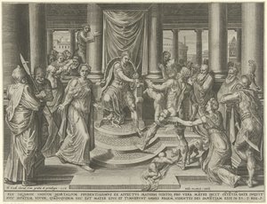 Judgment of Solomon by Dirck Volckertsz. Coornhert
