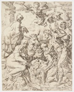 The Adoration of the Shepherds by Dirck Volckertsz. Coornhert