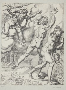 The Expulsion from Paradise by Dirck Volckertsz. Coornhert