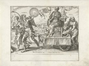 Triumph of Patience (Patientia) Triumph of Patience (series title) Patientiae Trivmphvs (series title) by Dirck Volckertsz. Coornhert