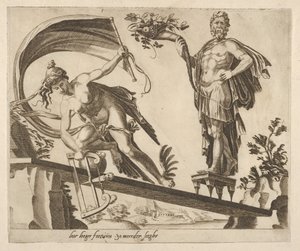 When Fortune Is Abundant, the Fall Will Be Deeper from Six Sayings about Fortune, ca. 1560 by Dirck Volkertsen Coornhert