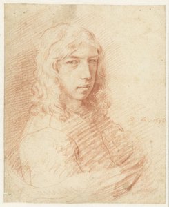 Bust of a Young Man with Long Hair