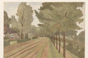 The Hay Road near Eelde by Dirk Arnoldus Tavenraat