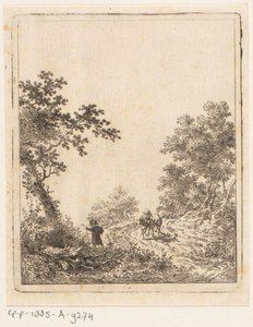 Forest Path with Figures