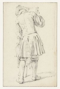 Standing Soldier with a Rifle, Seen from Behind by Dirk Maas