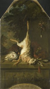 Still Life with Dead Hare and Partridges by Dirk Valkenburg