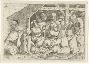 Beggars at a Meal in a Hut