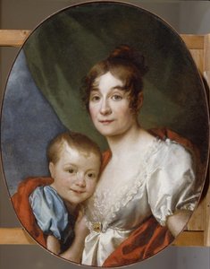 Portrait of Countess Ekaterina Alexandrovna Shakhovskaya with Daughter, 1807