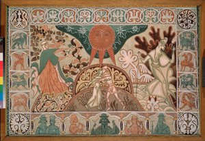 Curtain Design for the Opera Snow Maiden by N. Rimsky Korsakov