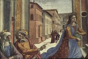 The Virgin Mary in the Temple (detail)