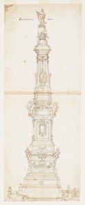 Design for the Obelisk of St. Dominic, Piazza San Domenico Maggiore, Naples