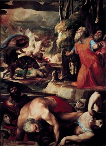 The Punishment of Core, Dathan and Aboron by Domenico Beccafumi