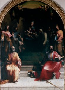 The Mystical Wedding of St. Catherine of Siena and Saints by Domenico Beccafumi
