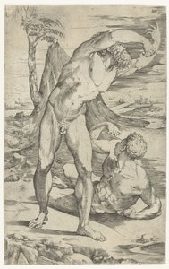 Two Naked Men in a Landscape