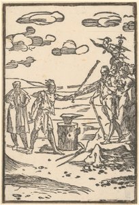 Vulcan Brings the Metals to the Place of Their Processing, Plate 5 from the Series 