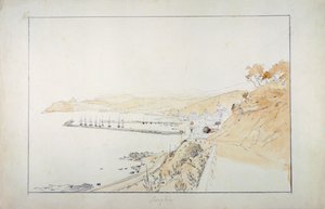 Porto Maurizio seen from Oneglia by Domenico Cambiaso