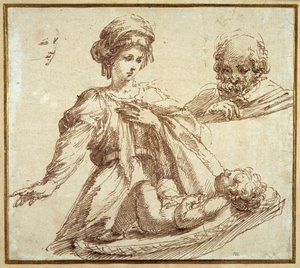 The Holy Family by Domenico Campagnola