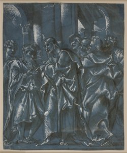 The Tribute Money by Domenico Campagnola