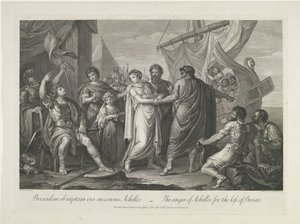 Achilles Angry Over the Loss of Briseis