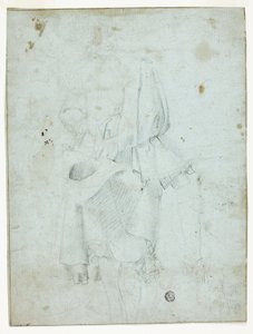 Standing Youth Holding Hat, and Sketch of Legs