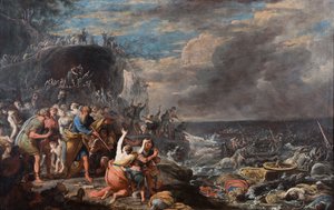 The Israelites Crossing of the Red Sea by Domenico Gargiulo