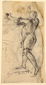 Standing Man with Raised Arms