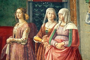 Florentine Ladies, from the Birth of St. John the Baptist by Domenico Ghirlandaio