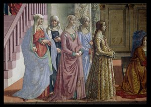 The Birth of the Virgin (detail of the women) by Domenico Ghirlandaio