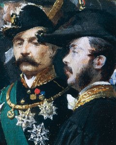 The Laying of the Cornerstone of the Galleria Vittorio Emanuele in Milan (detail) by Domenico Induno