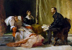 Torquato Tasso reads Jerusalem delivered to Eleonora d
