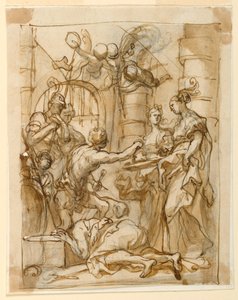 Salome Receives the Head of St. John the Baptist by Domenico Piola